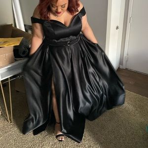 Formal black ball gown